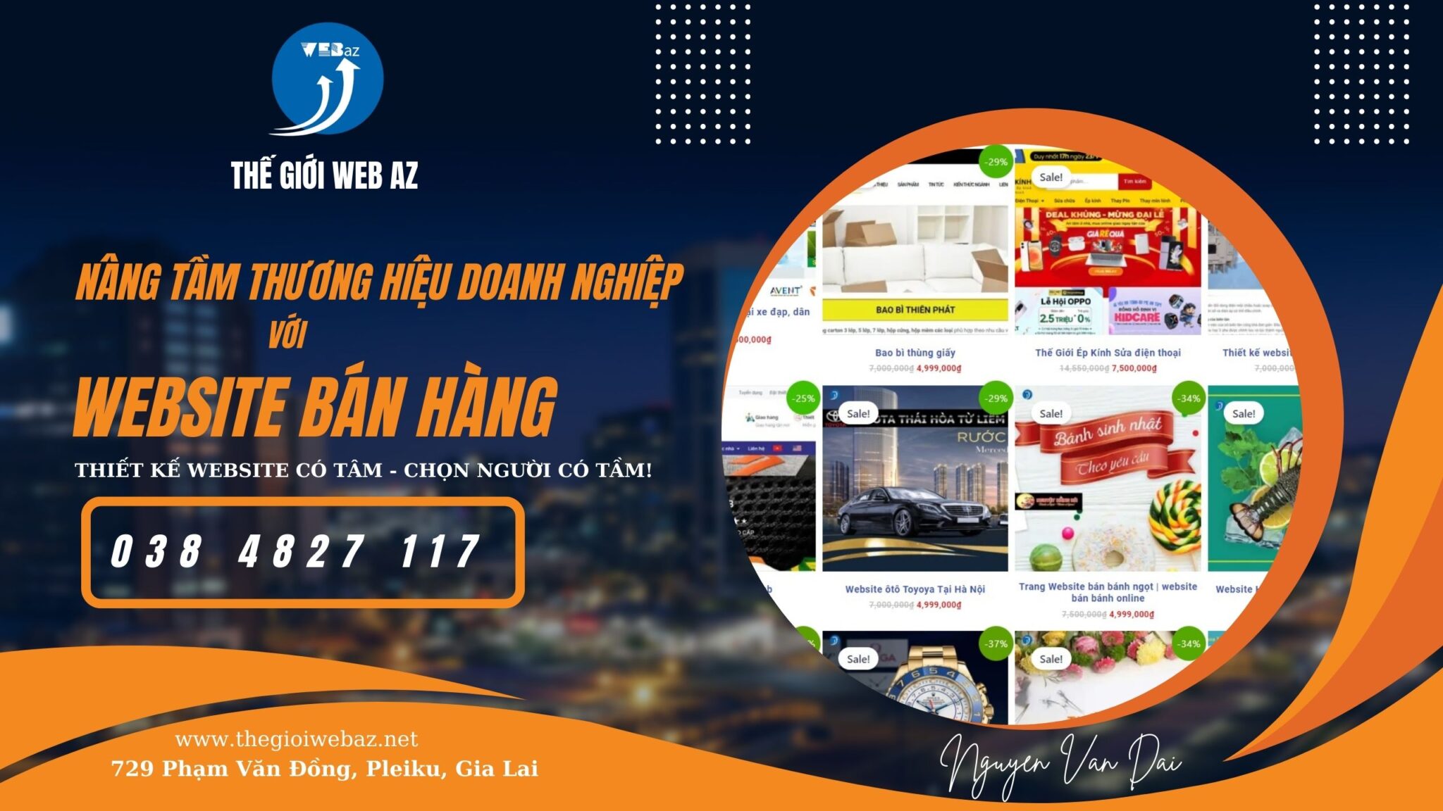 nang tam thuong hieu doanh nghiep cua ban vơi website ban hang